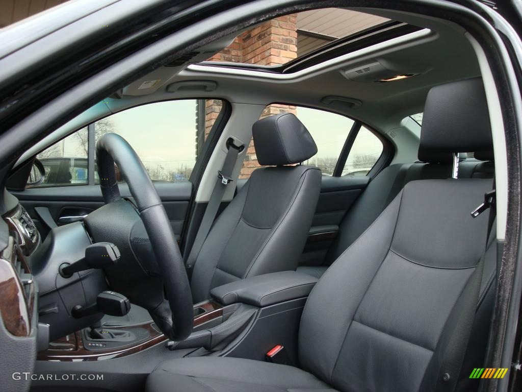 2007 3 Series 328xi Sedan - Jet Black / Black photo #9
