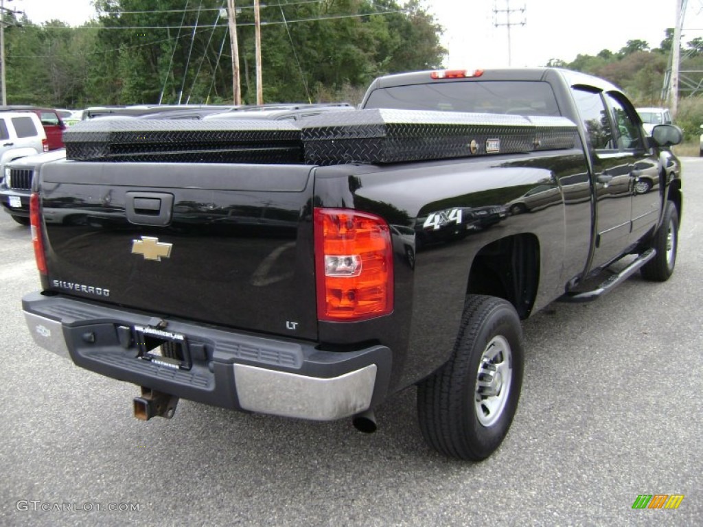 Black 2008 Chevrolet Silverado 3500HD LT Crew Cab 4x4 Exterior Photo #71682841