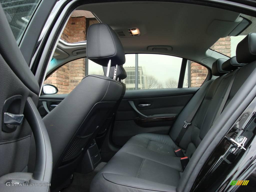 2007 3 Series 328xi Sedan - Jet Black / Black photo #12