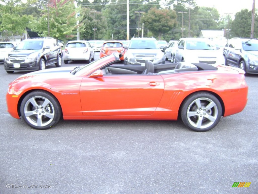 2011 Camaro LT/RS Convertible - Victory Red / Black photo #11
