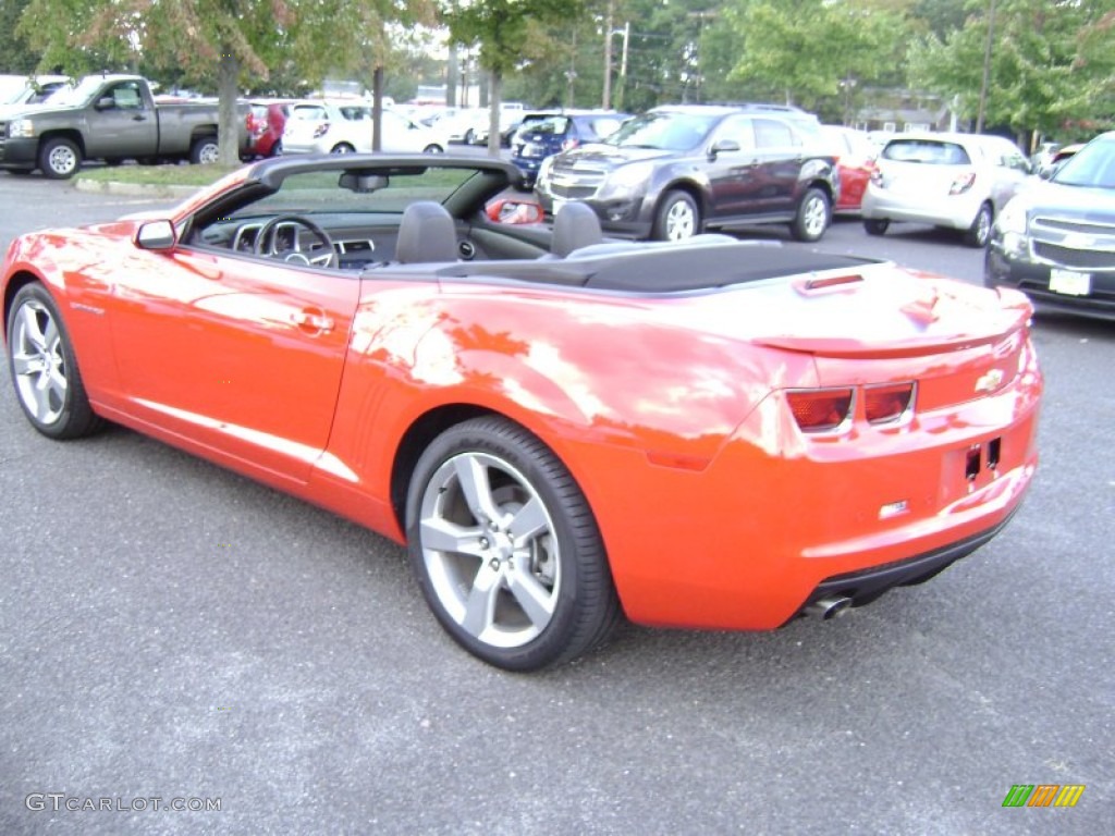 2011 Camaro LT/RS Convertible - Victory Red / Black photo #12