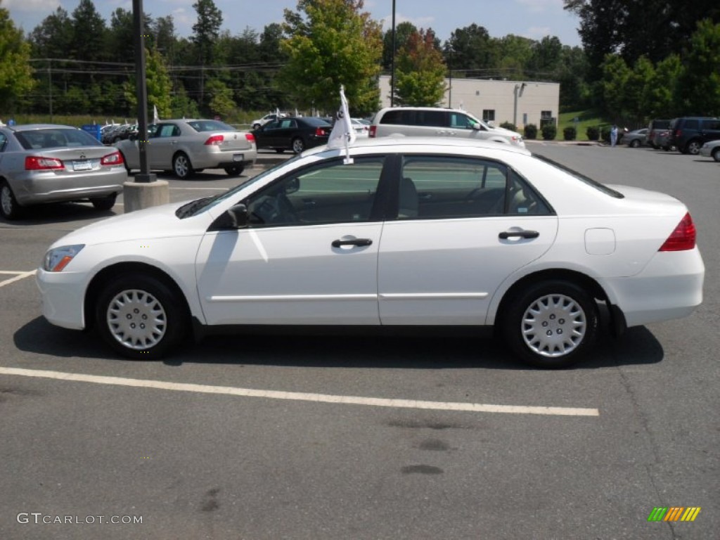 2007 Accord Value Package Sedan - Taffeta White / Ivory photo #2