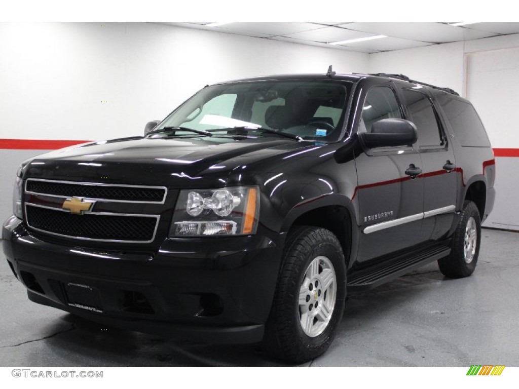 2007 Suburban 1500 LS 4x4 - Black / Ebony photo #7