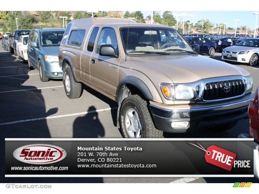 2003 Tacoma V6 TRD Xtracab 4x4 - Mystic Gold Metallic / Oak photo #1