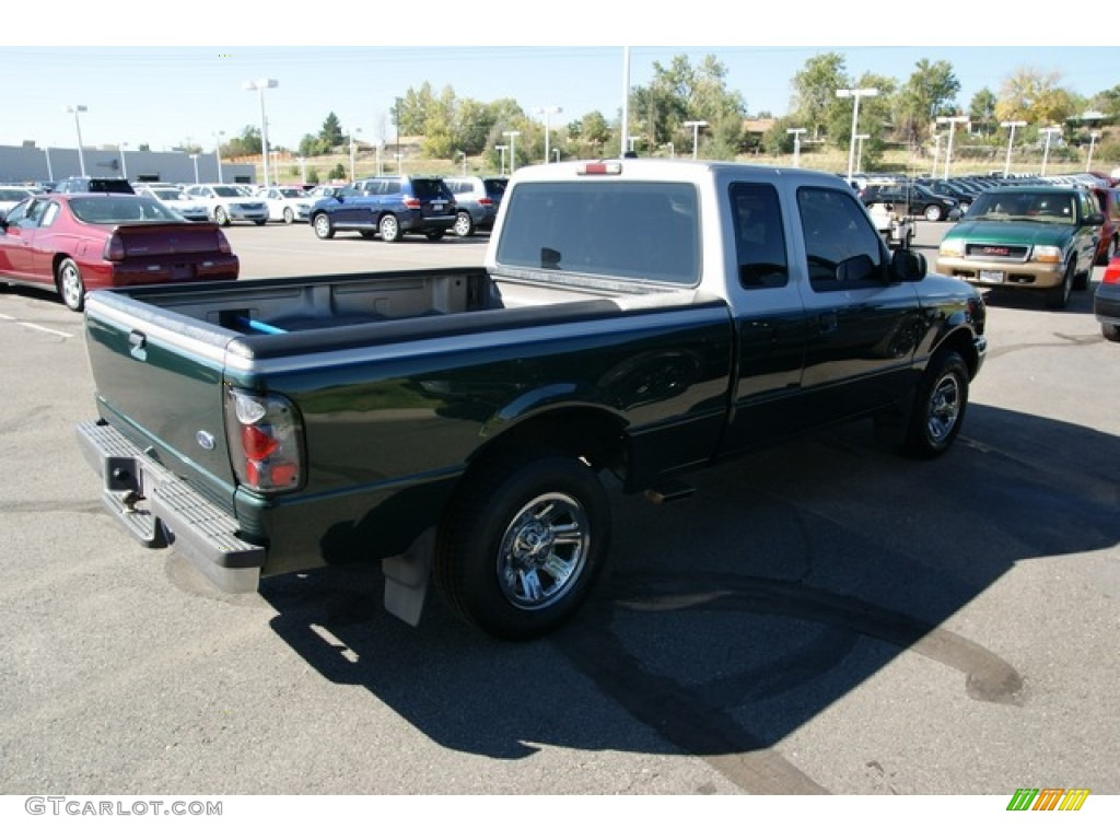 2002 Ranger XLT SuperCab - Dark Highland Green Metallic / Medium Prairie Tan photo #2