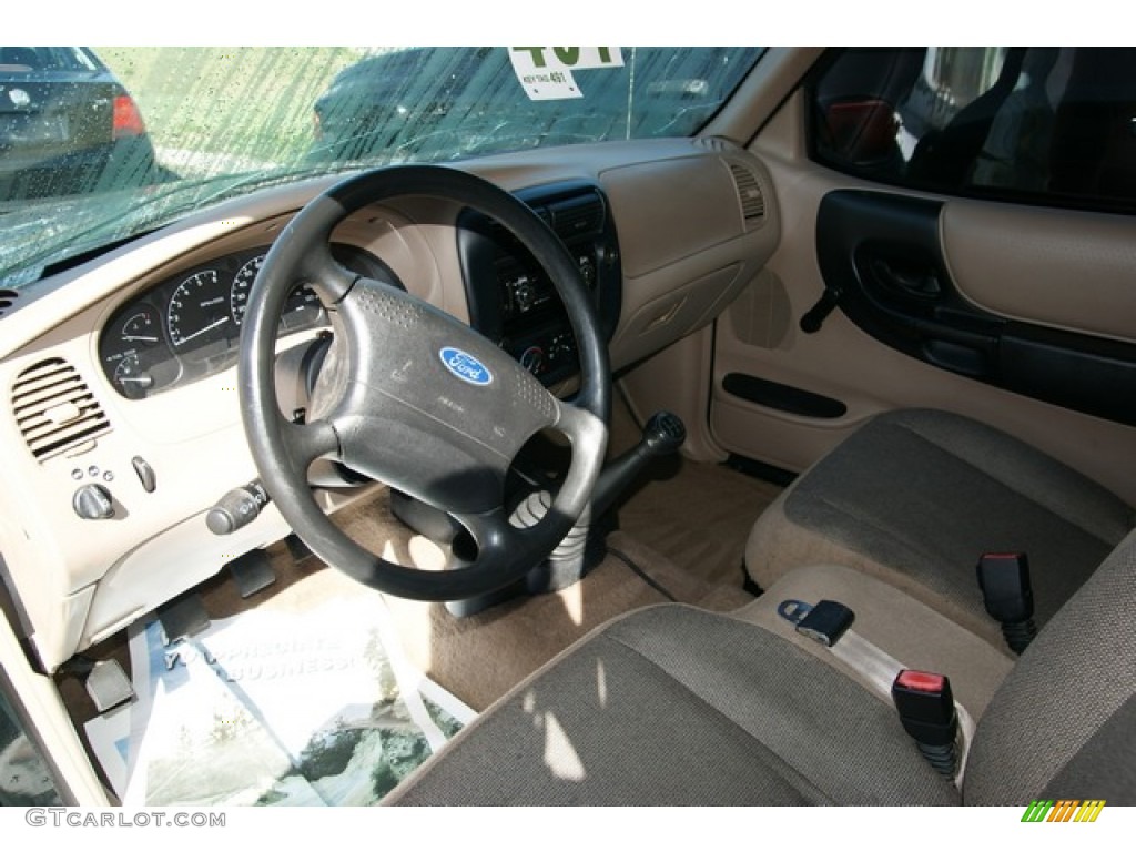 2002 Ranger XLT SuperCab - Dark Highland Green Metallic / Medium Prairie Tan photo #5