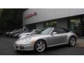 Arctic Silver Metallic - 911 Carrera 4S Cabriolet Photo No. 3