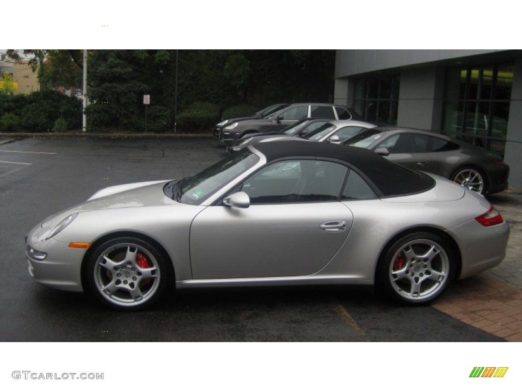Arctic Silver Metallic 2006 Porsche 911 Carrera 4S Cabriolet Exterior Photo #71684656