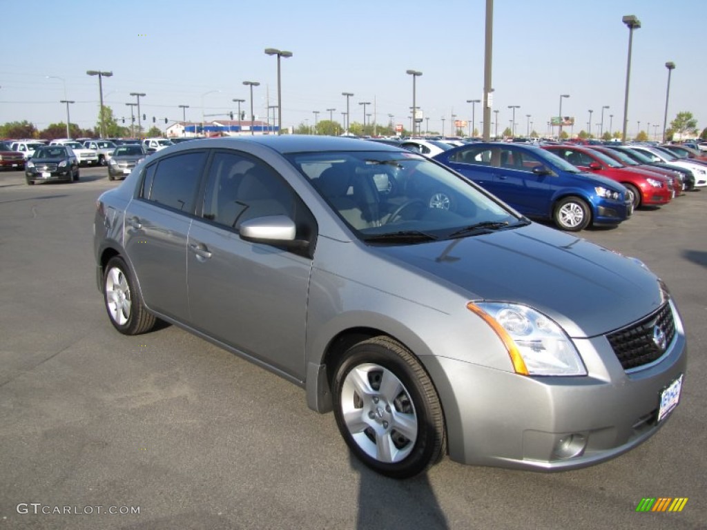 2009 Sentra 2.0 S - Magnetic Gray / Charcoal photo #7