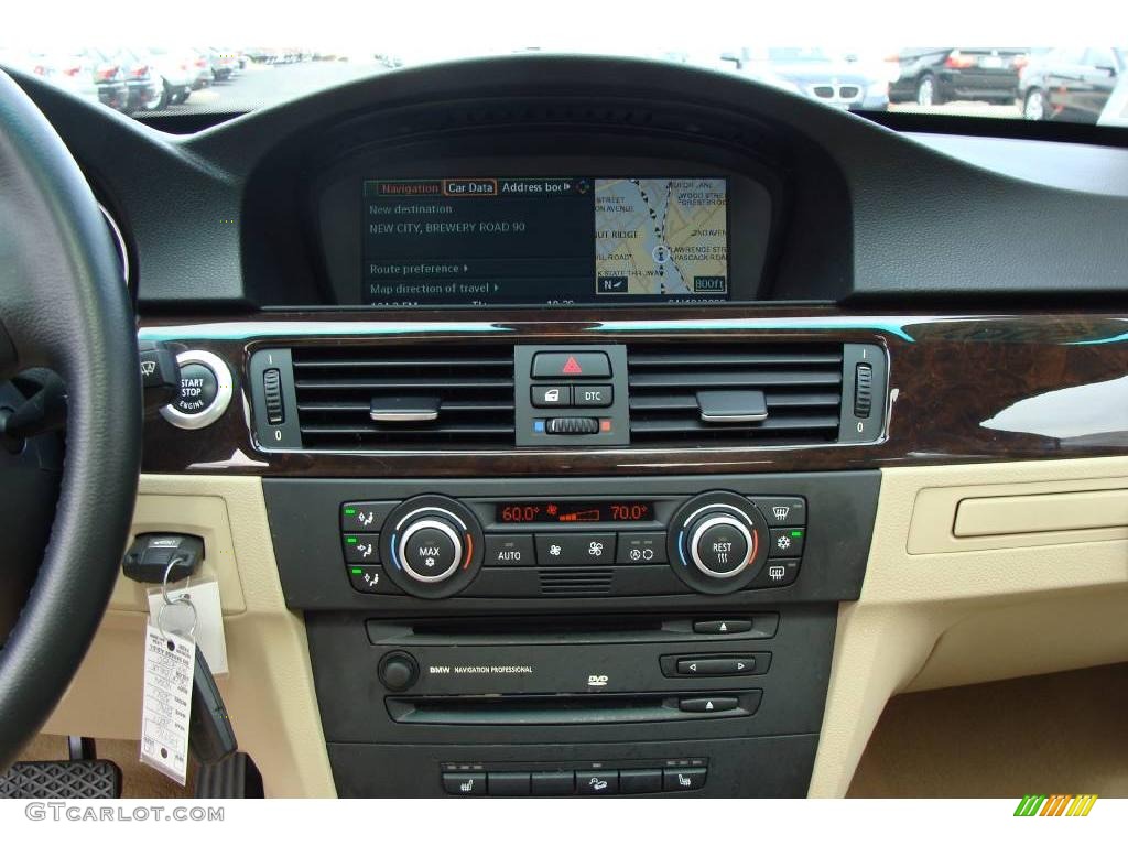 2007 3 Series 328xi Sedan - Jet Black / Beige photo #11