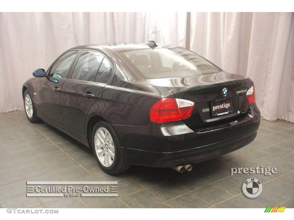 2007 3 Series 328xi Sedan - Jet Black / Black photo #3