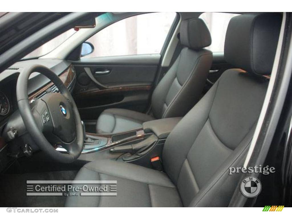 2007 3 Series 328xi Sedan - Jet Black / Black photo #11