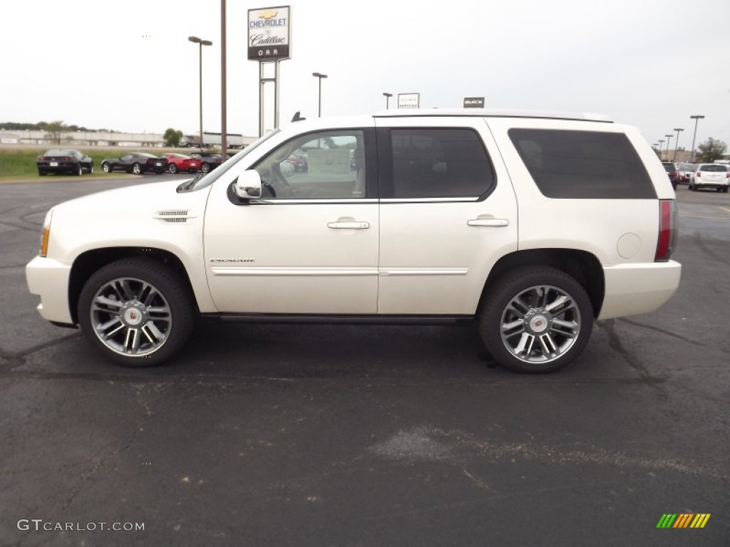 2013 Escalade Premium AWD - White Diamond Tricoat / Cashmere/Cocoa photo #9