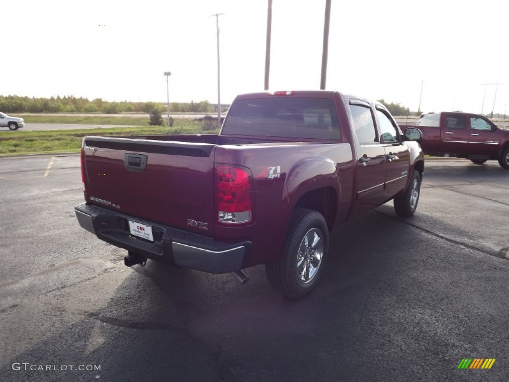 2013 Sierra 1500 SLE Crew Cab 4x4 - Sonoma Red Metallic / Very Dark Cashmere/Light Cashmere photo #5