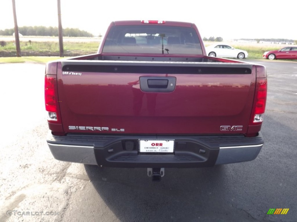2013 Sierra 1500 SLE Crew Cab 4x4 - Sonoma Red Metallic / Very Dark Cashmere/Light Cashmere photo #6