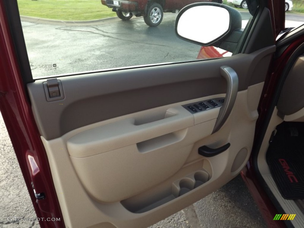 2013 Sierra 1500 SLE Crew Cab 4x4 - Sonoma Red Metallic / Very Dark Cashmere/Light Cashmere photo #12