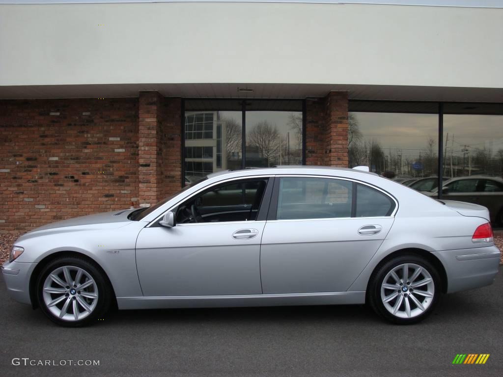 2007 7 Series 750Li Sedan - Titanium Silver Metallic / Black photo #1