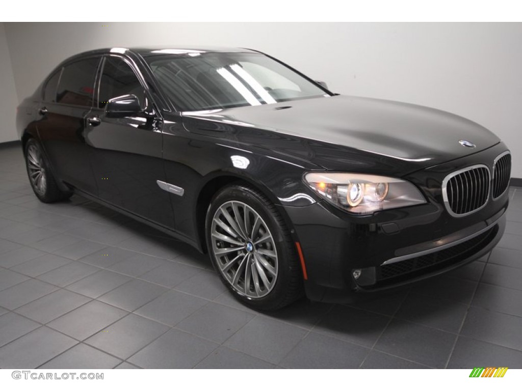 Black Sapphire Metallic 2009 BMW 7 Series 750Li Sedan Exterior Photo #71689675