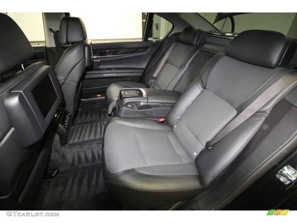 2009 7 Series 750Li Sedan - Black Sapphire Metallic / Black Nappa Leather photo #14