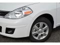 2012 Fresh Powder White Nissan Versa 1.8 S Hatchback  photo #3