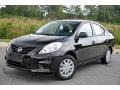 Super Black 2013 Nissan Versa 1.6 S Sedan Exterior