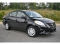 Super Black 2013 Nissan Versa 1.6 S Sedan Exterior