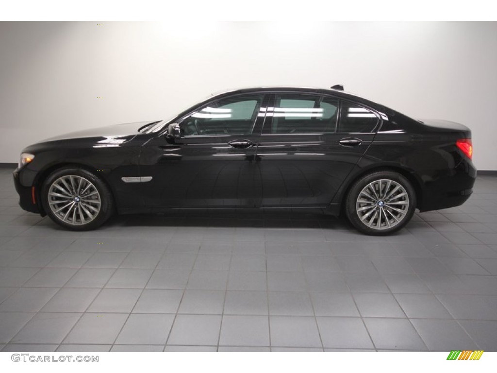 Black Sapphire Metallic 2009 BMW 7 Series 750i Sedan Exterior Photo #71690179