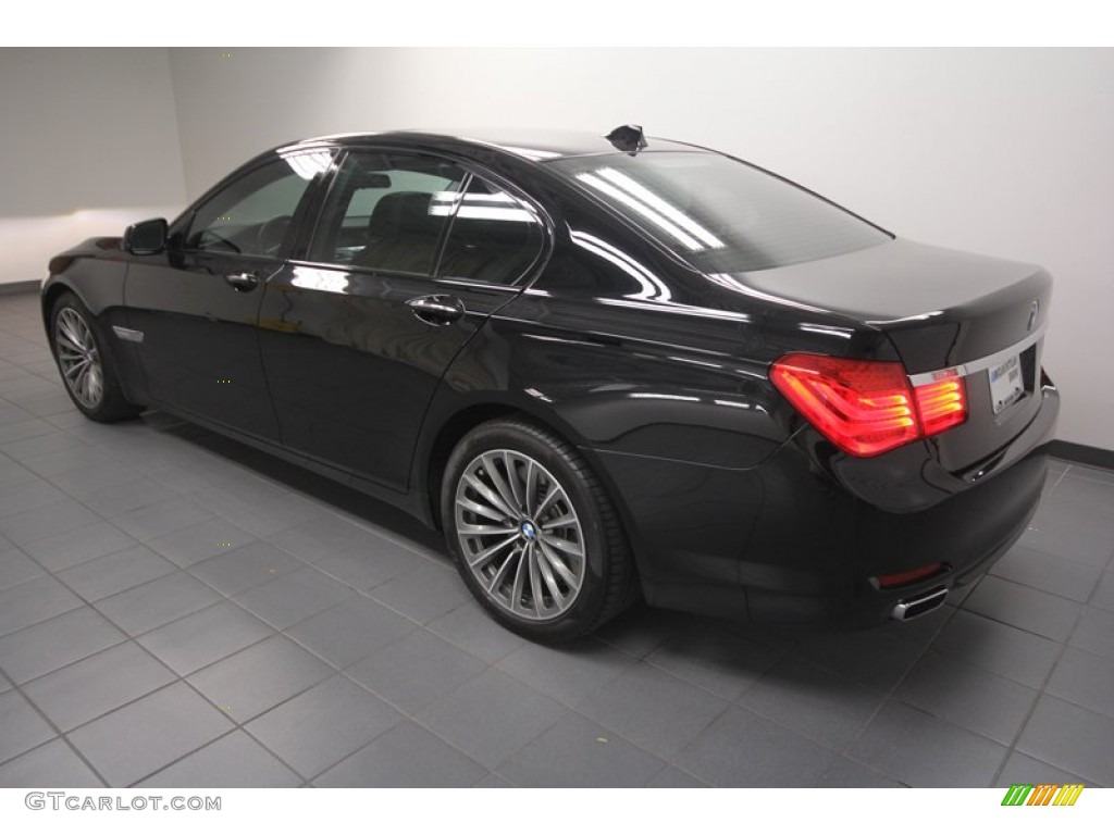 Black Sapphire Metallic 2009 BMW 7 Series 750i Sedan Exterior Photo #71690203