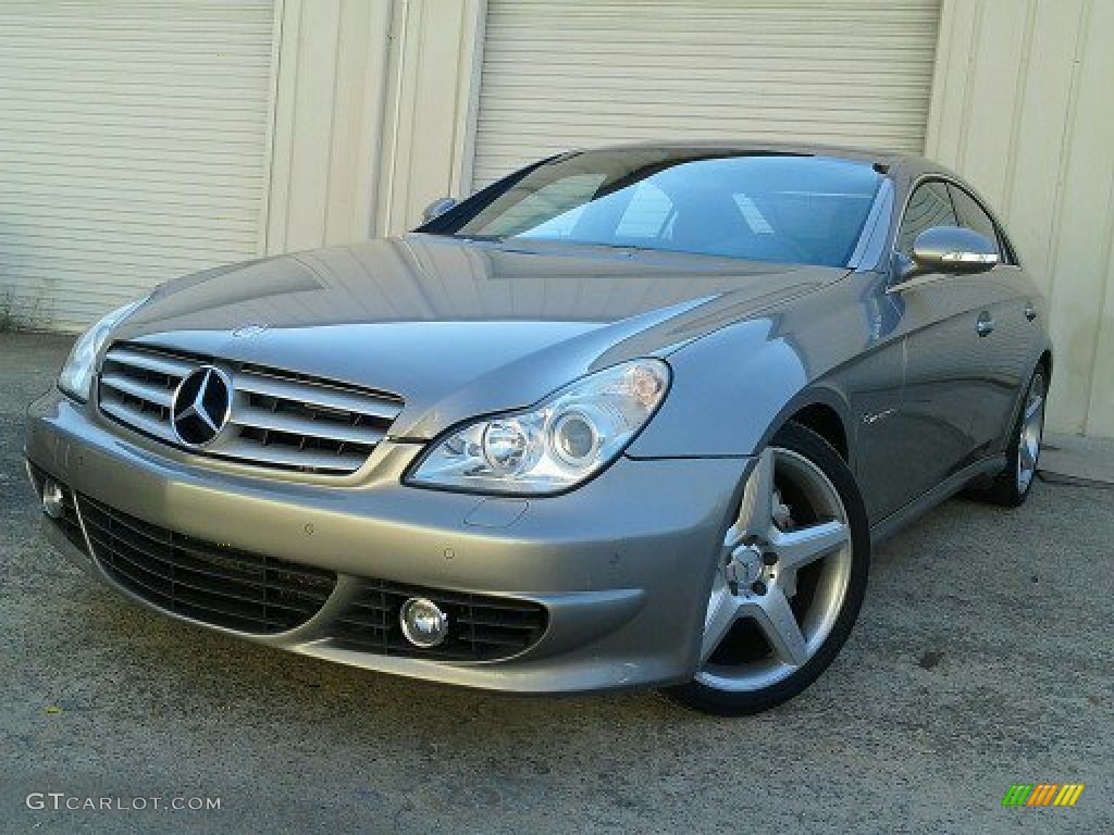 2006 CLS 55 AMG - Pewter Metallic / AMG Charcoal Nappa Leather photo #2