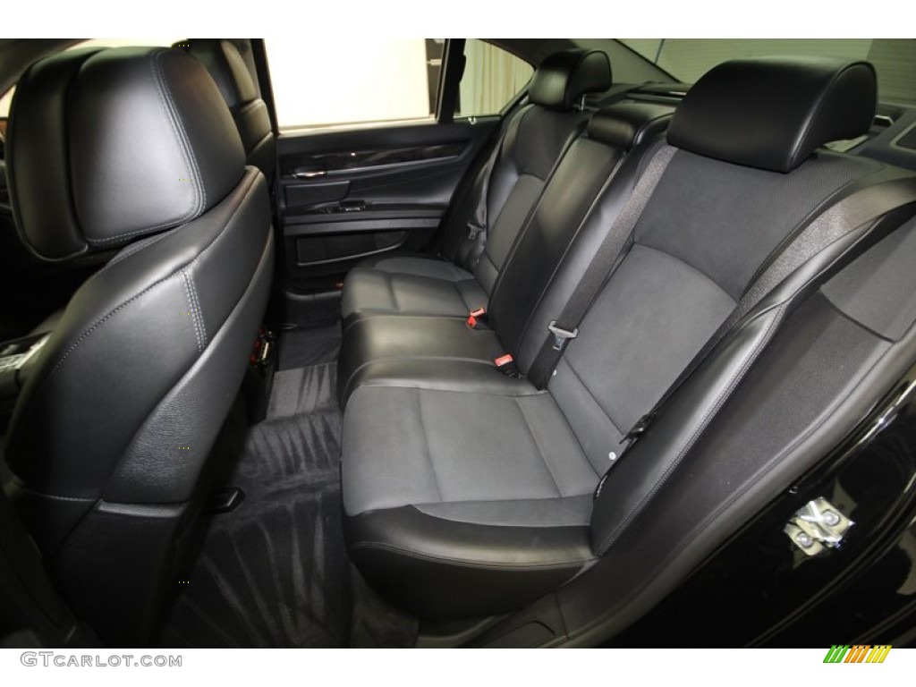 Black Nappa Leather Interior 2009 BMW 7 Series 750i Sedan Photo #71690287