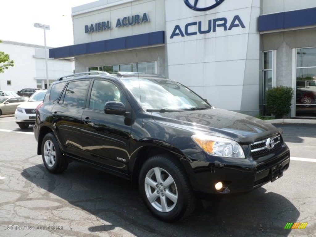 2007 RAV4 Limited 4WD - Black / Taupe photo #1