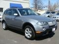 2007 Silver Grey Metallic BMW X3 3.0si  photo #2