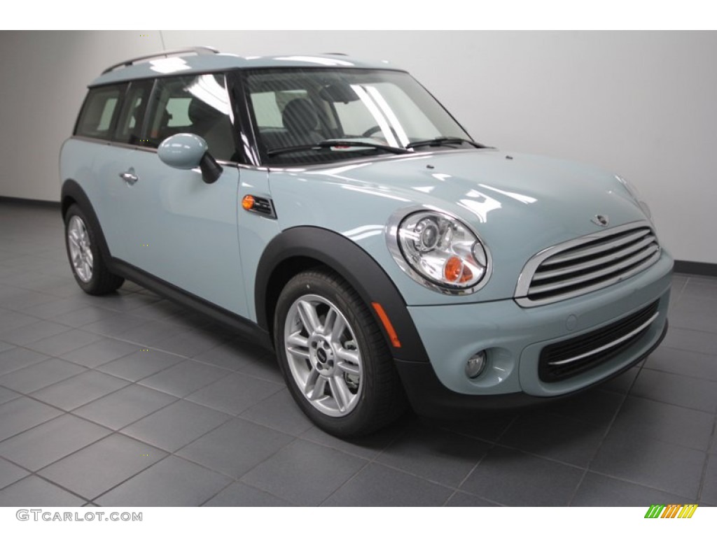 2013 Cooper Clubman - Ice Blue / Punch Carbon Black Leather photo #1