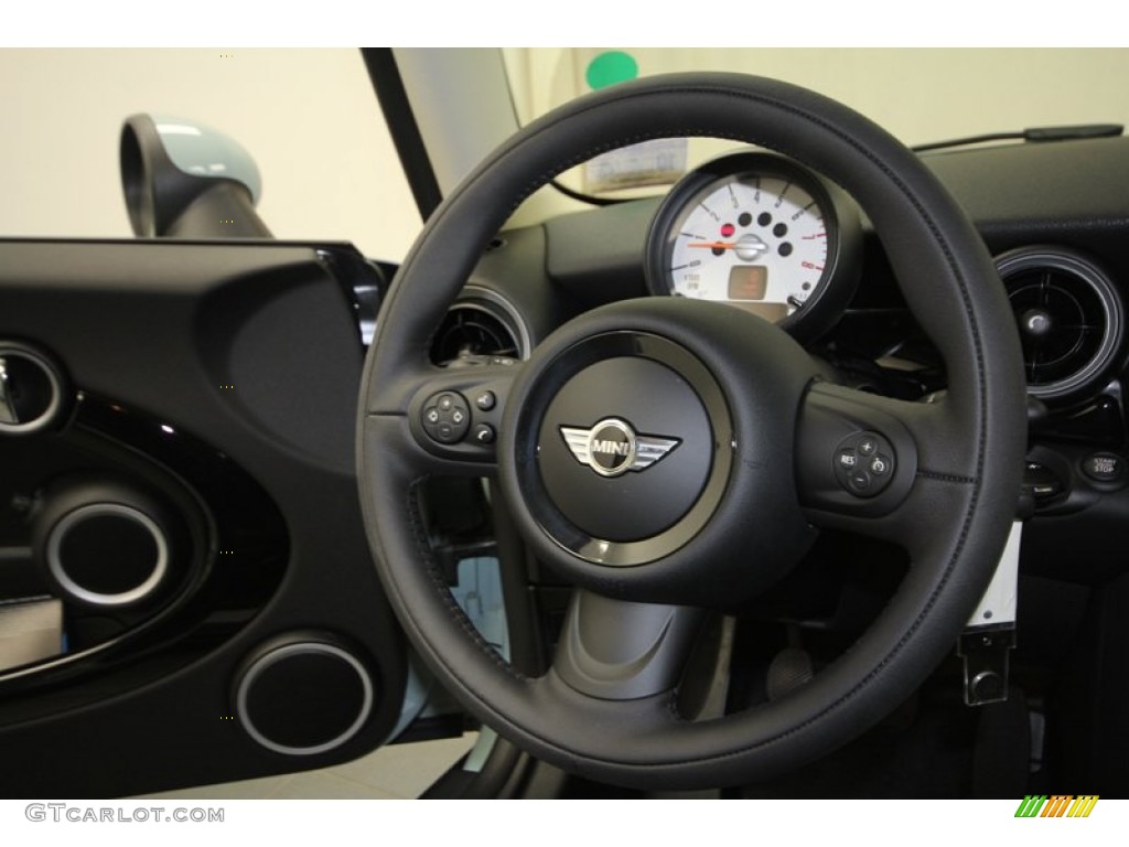 2013 Cooper Clubman - Ice Blue / Punch Carbon Black Leather photo #24