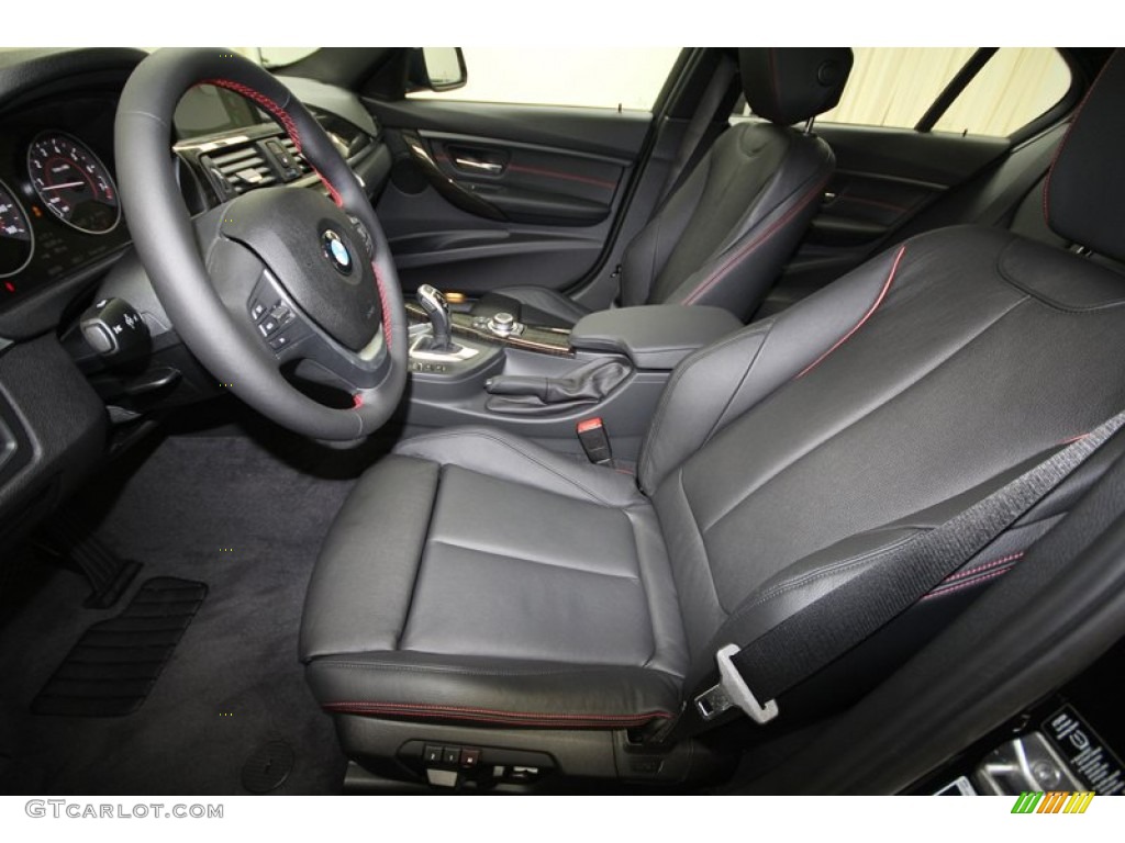 Black Interior 2013 BMW 3 Series 335i Sedan Photo #71692234