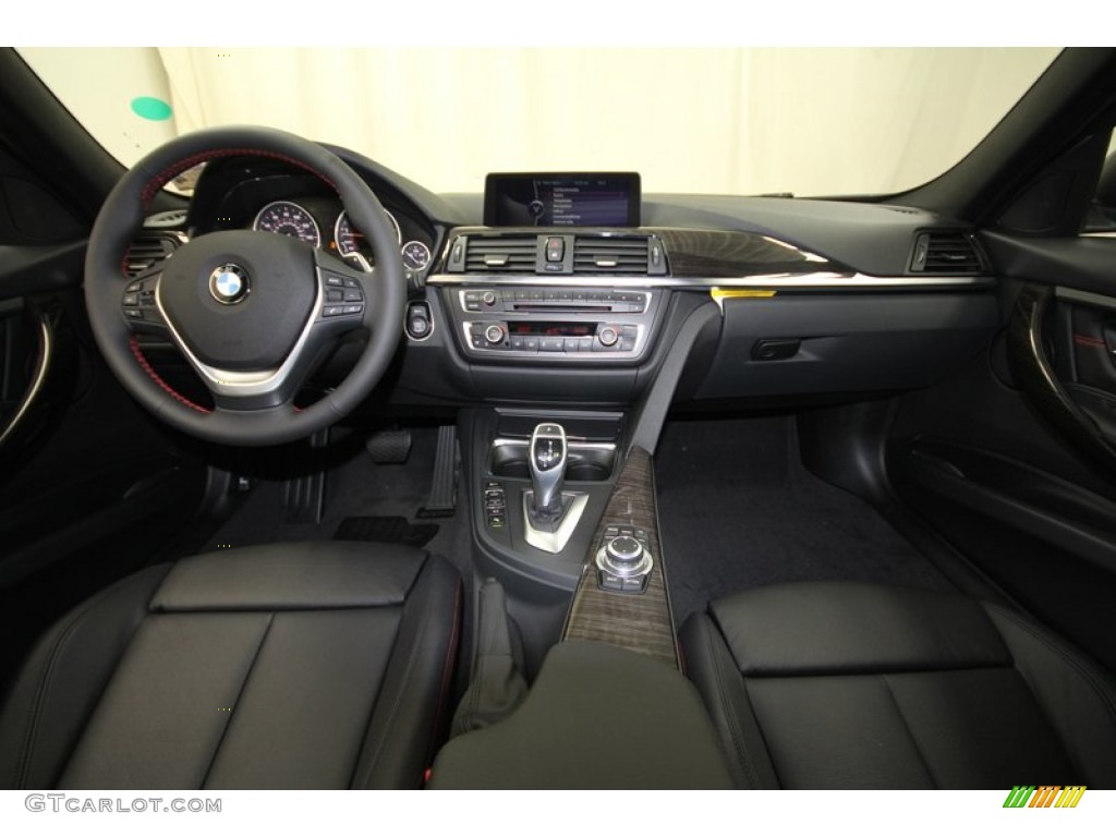 2013 BMW 3 Series 335i Sedan Black Dashboard Photo #71692243