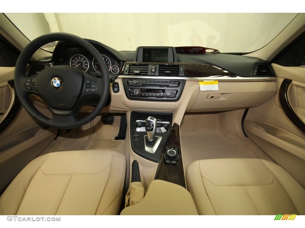 2013 3 Series 328i Sedan - Mineral White Metallic / Venetian Beige photo #4