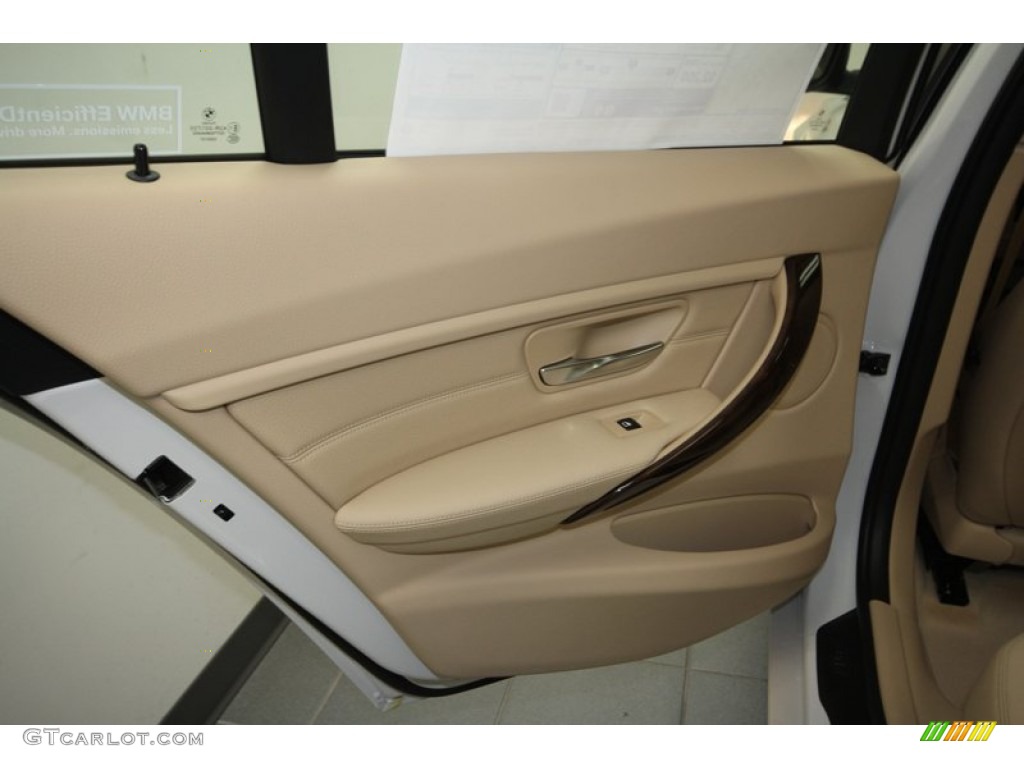 2013 3 Series 328i Sedan - Mineral White Metallic / Venetian Beige photo #24