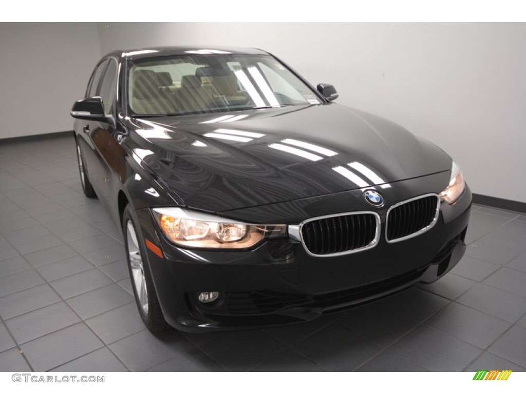 2013 3 Series 328i Sedan - Black Sapphire Metallic / Venetian Beige photo #5