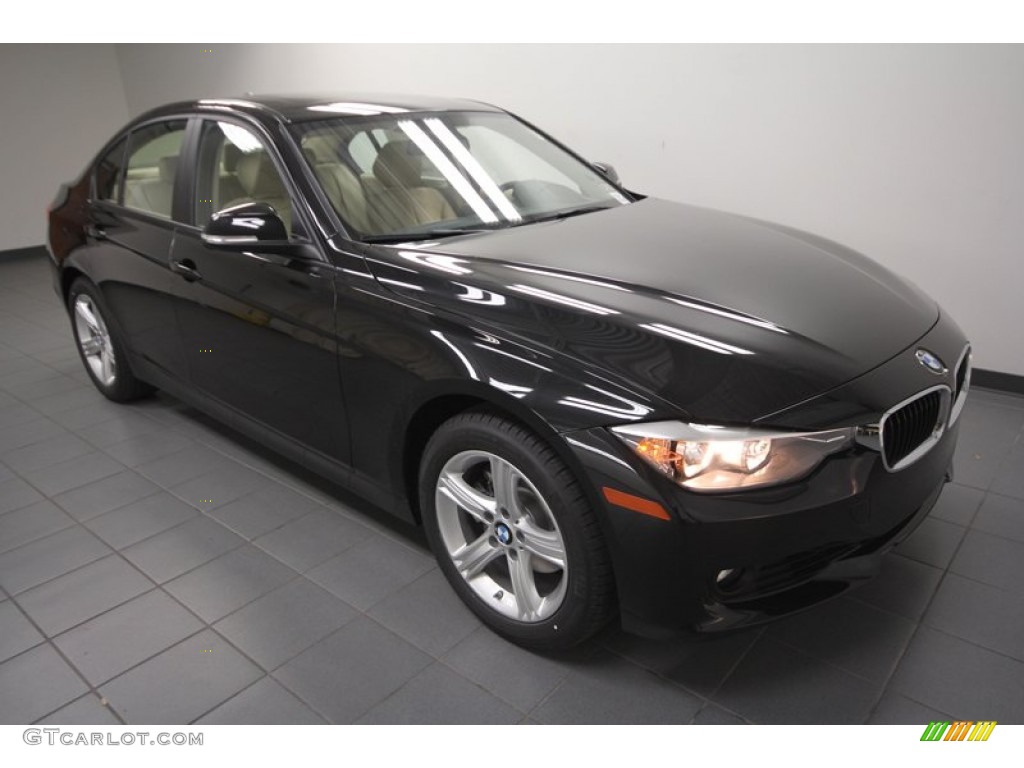 2013 3 Series 328i Sedan - Black Sapphire Metallic / Venetian Beige photo #6