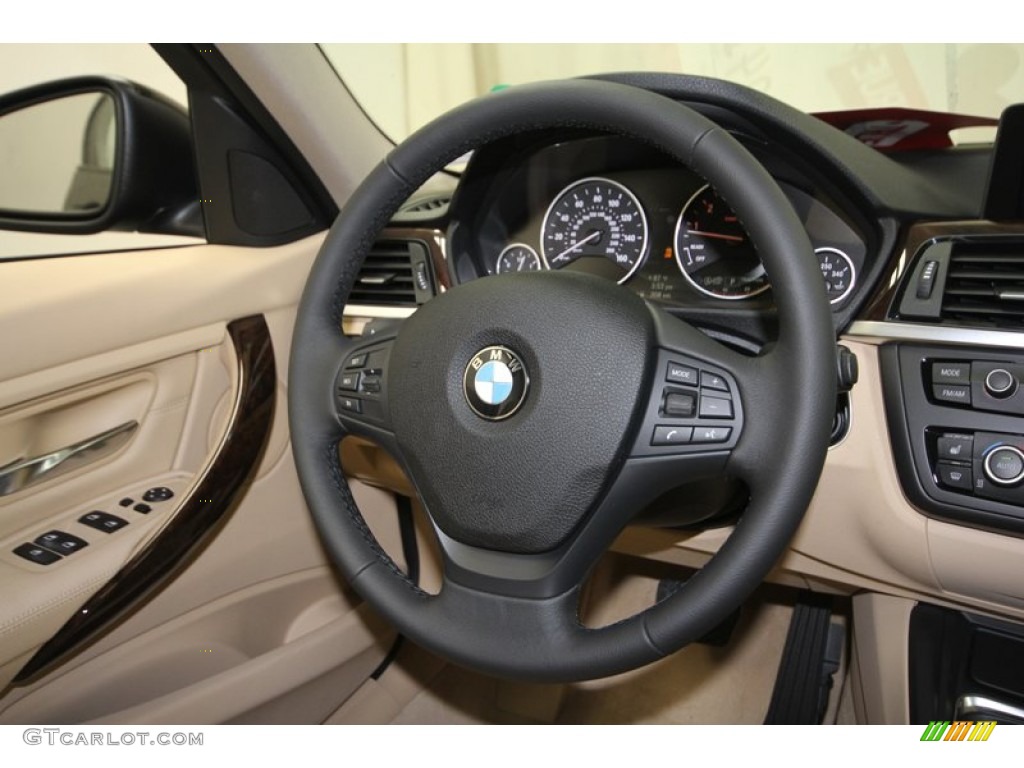 2013 3 Series 328i Sedan - Black Sapphire Metallic / Venetian Beige photo #26