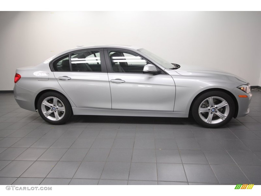 2013 3 Series 328i Sedan - Glacier Silver Metallic / Black photo #2