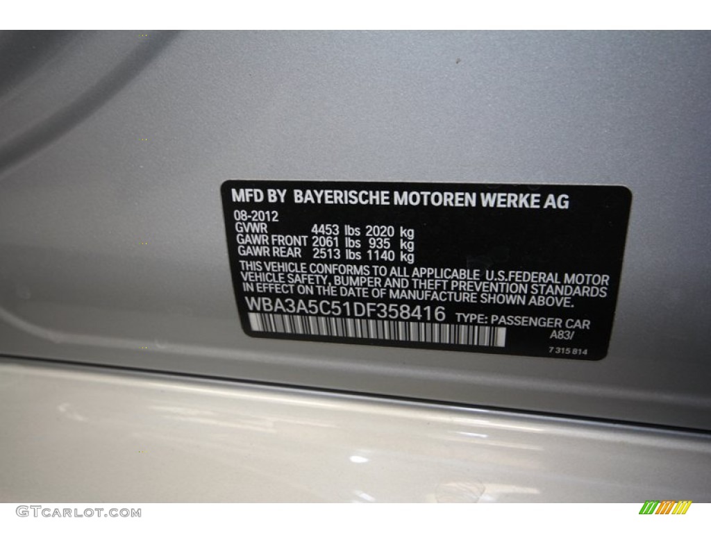 2013 3 Series 328i Sedan - Glacier Silver Metallic / Black photo #9