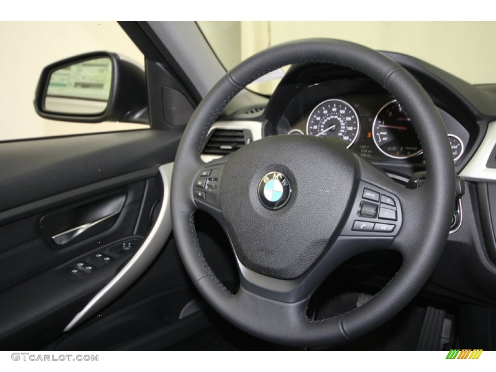 2013 3 Series 328i Sedan - Glacier Silver Metallic / Black photo #26