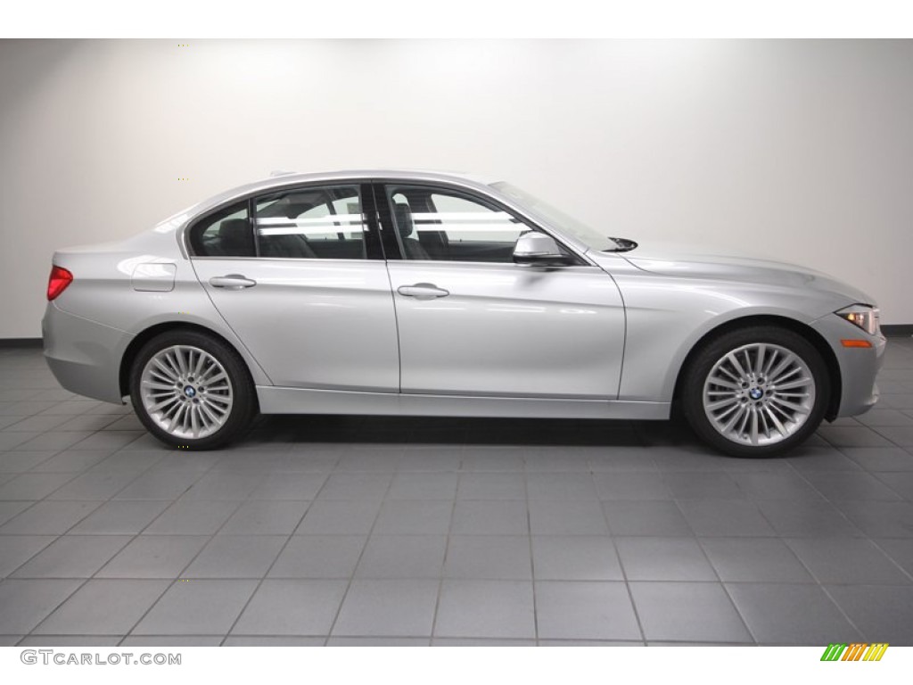 2013 3 Series 328i Sedan - Glacier Silver Metallic / Black photo #2