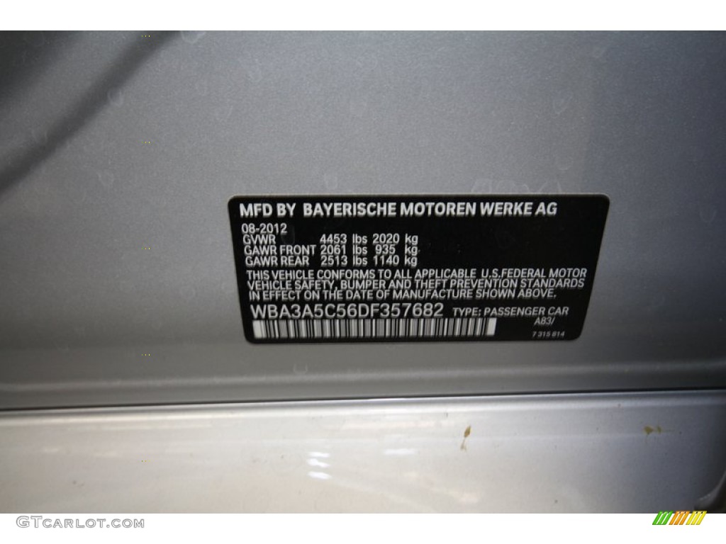 2013 3 Series 328i Sedan - Glacier Silver Metallic / Black photo #9