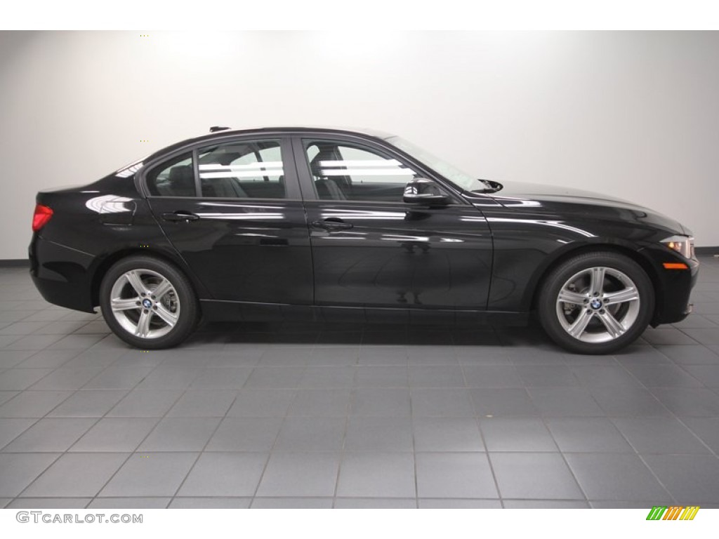 2013 3 Series 328i Sedan - Black Sapphire Metallic / Black photo #2