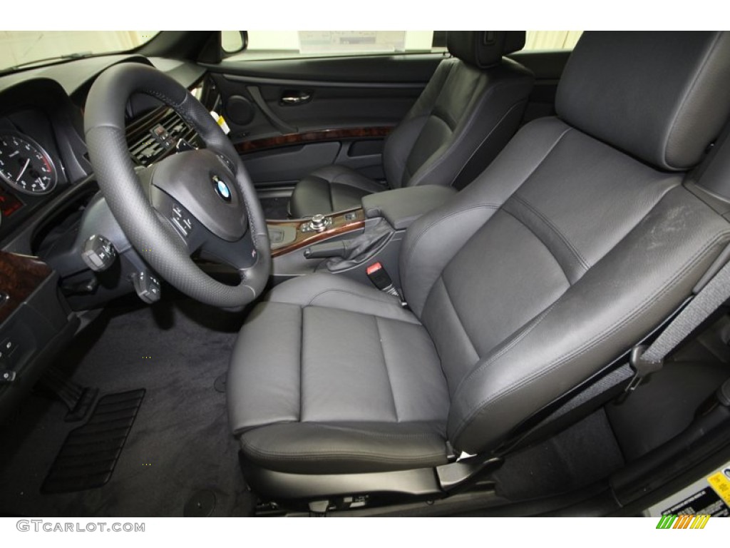 Black Interior 2013 BMW 3 Series 335i Convertible Photo #71693953