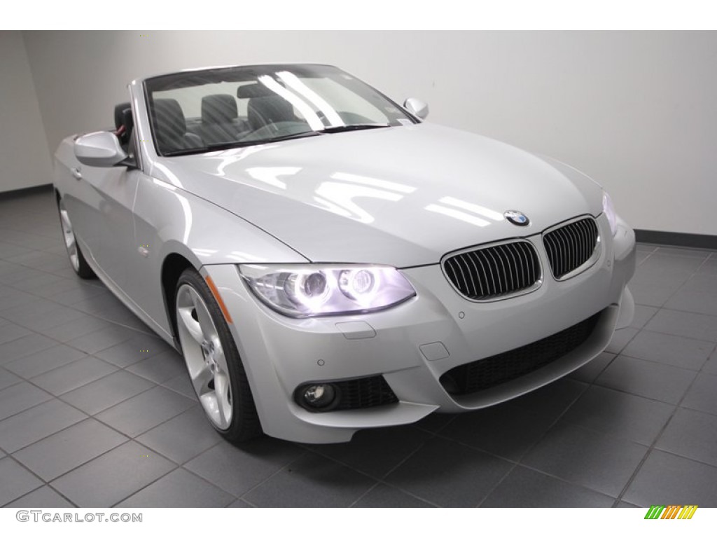 2013 3 Series 335i Convertible - Titanium Silver Metallic / Black photo #5