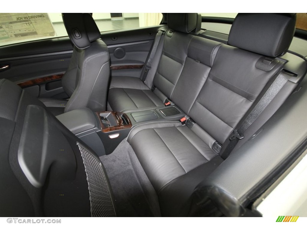 Black Interior 2013 BMW 3 Series 335i Convertible Photo #71694034